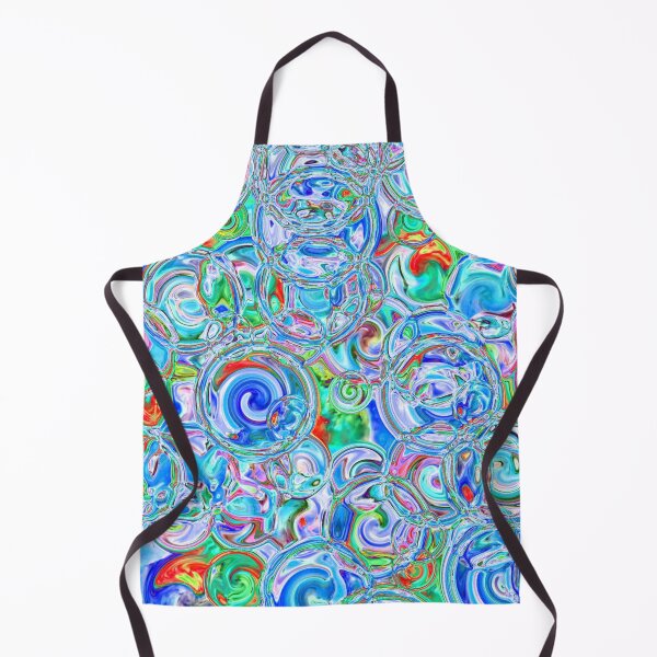Item preview, Mixed Light Blues Hydrangea Petals in Fractal Circles designed and sold by SXW Designs.