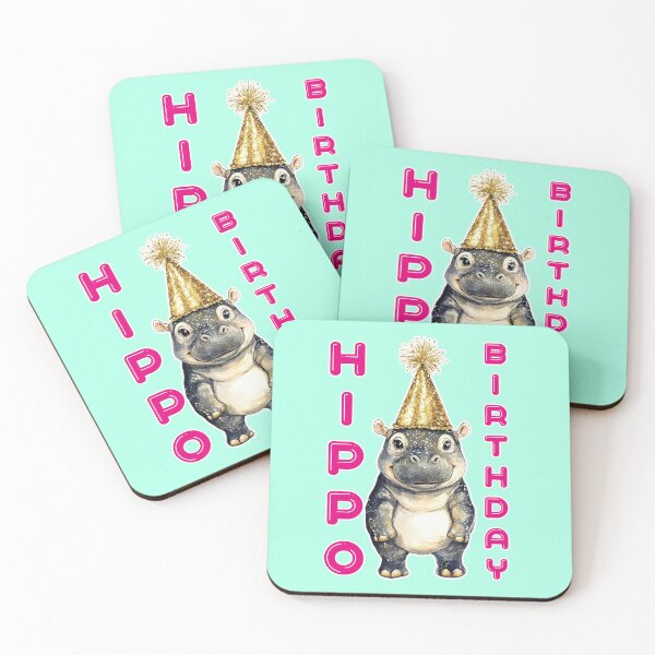 Item preview, Hippo Birthday, Funny Hippo Meme designed and sold by Mauswohn.