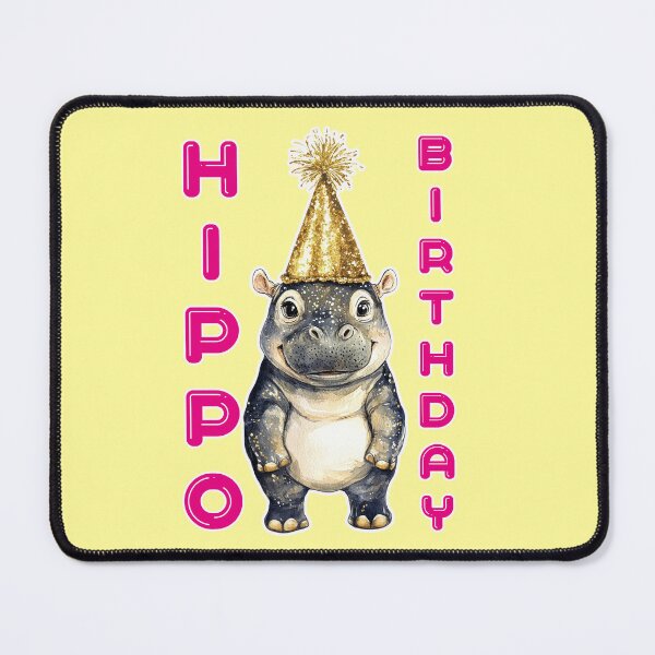 Item preview, Hippo Birthday, Funny Hippo Meme designed and sold by Mauswohn.