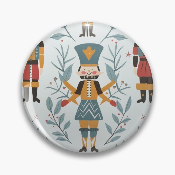 Item preview, Whimsical Nutcracker Pattern | Festive Holiday Design for Mugs, Stickers, Magnets & More designed and sold by HahaHandlesHub.