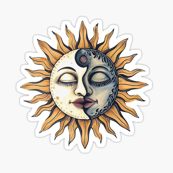 Item preview, Sun and Moon Symmetry designed and sold by VTcountrydigital.