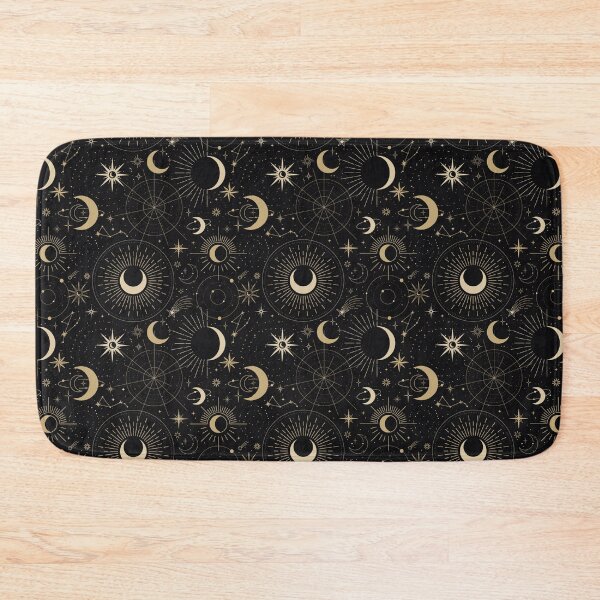 Item preview, Boho Celestial Sun, Moon, Stars on Black designed and sold by JuliaPop.