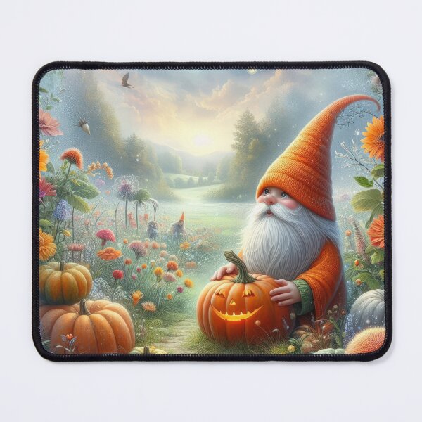 Item preview, Halloween fantasy autumn landscape with a dwarf,Halloween dwarf,Halloween Season, halloween pumpkin designed and sold by Expressions-Sel.