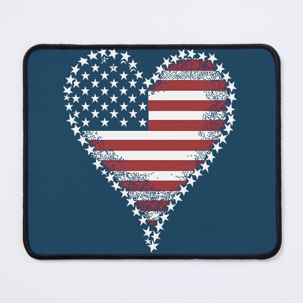 Item preview, Love AMERICA Heart USA Patriot Support Flag designed and sold by NikoDeeko.