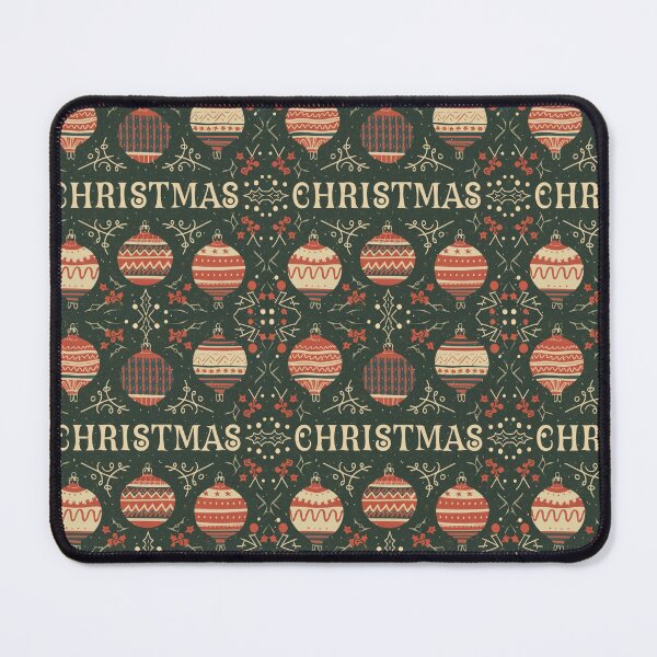 Item preview, Vintage Christmas Ornament Pattern | Festive Holiday Mugs, Stickers & More designed and sold by HahaHandlesHub.