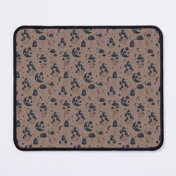 Item preview, Boho Moon and Mushrooms on Beige, Witchy Pattern designed and sold by JuliaPop.