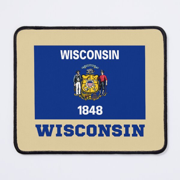 Item preview, Wisconsin - Flag of State designed and sold by Amazing States of America.