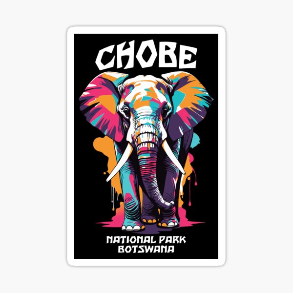 Vista previa del artículo con la obra «Parque Nacional de Elefantes de Chobe», diseñado y vendido por TMBTM.