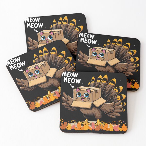 Item preview, Funny Thanksgiving Cat Fake Cat Meow designed and sold by Kuki-shop.