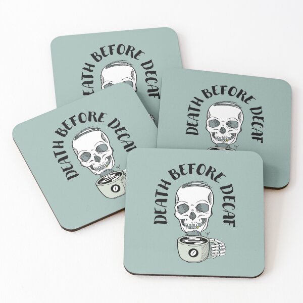 Item preview, Death Before Decaf designed and sold by Big-G-Clothing.