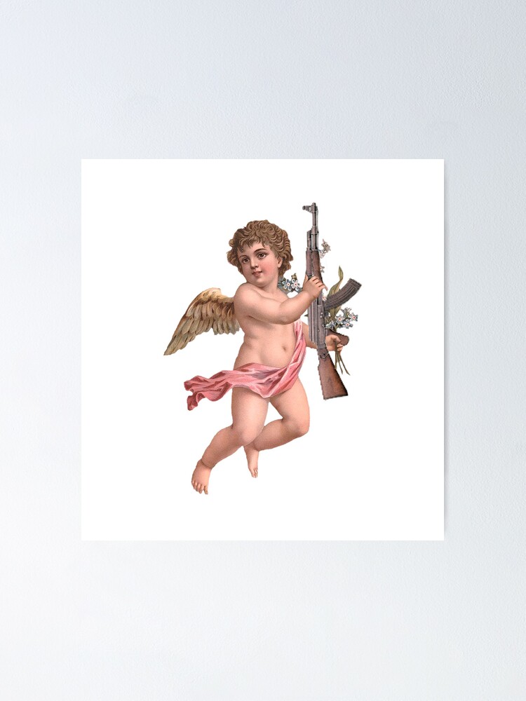 BORN×RAISEDxTEEN ANGELS POSTER チカーノ Angel with Rifle