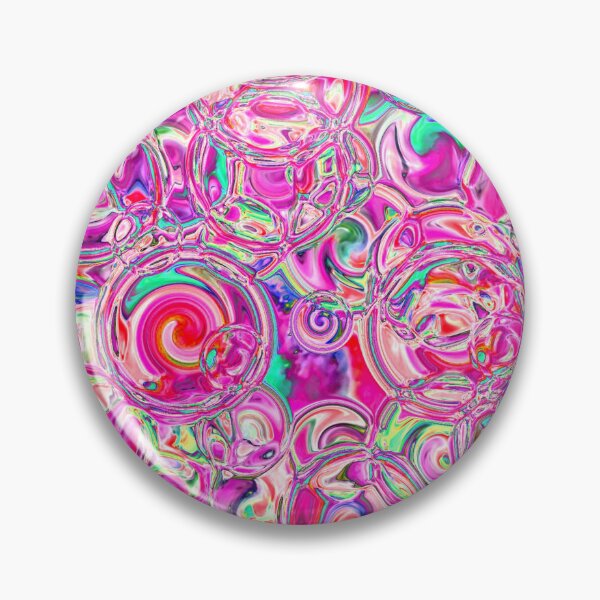 Item preview, Pink & Red Hydrangea Fractal Circles designed and sold by SXW Designs.