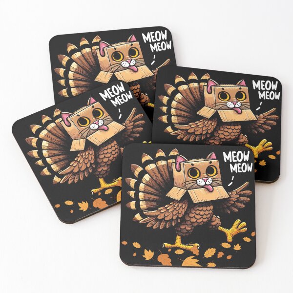 Item preview, Funny Thanksgiving Cat Fake Cat Meow designed and sold by Kuki-shop.