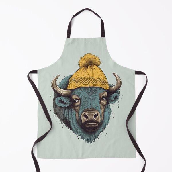 Aperçu de l'œuvre Bison portant une tuque à pompon créée et vendue par Amir Faysal.