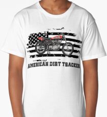 American Dirt Tracker Flat Track Racer Dirt Track Racer Long T-Shirt