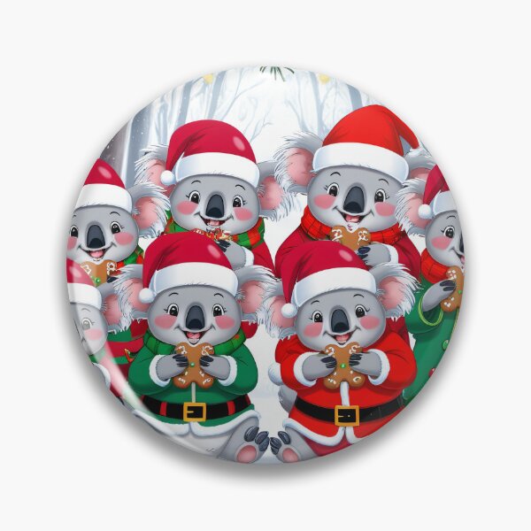 Item preview, Sweet Christmas treat – koalas with gingerbread in the winter forest designed and sold by TRex-Landscapes.