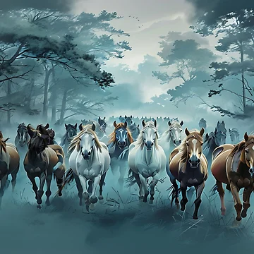 Artwork thumbnail, Cheval by Collection de trésors