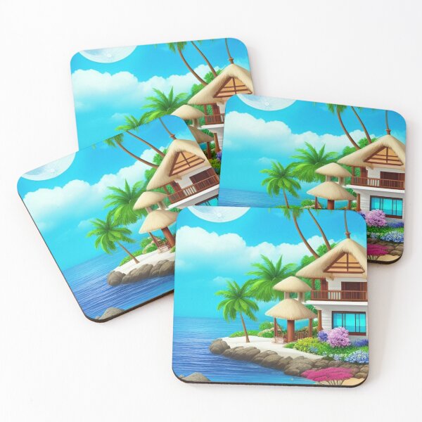 Item preview, Palum tree, ocean  designed and sold by Shahid1234.