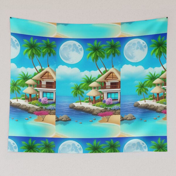 Item preview, Palum tree, ocean  designed and sold by Shahid1234.