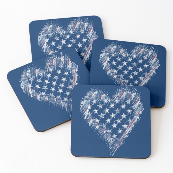 Item preview, Love AMERICA Heart USA Patriot Support Flag designed and sold by NikoDeeko.