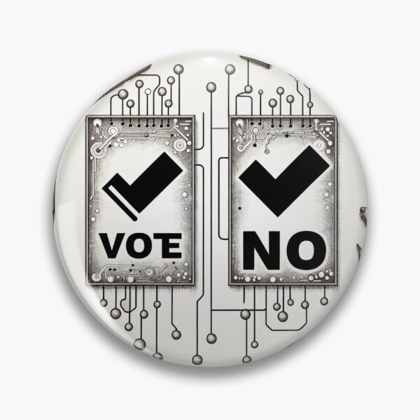 Item preview, Vote Yes, Vote No, Computer Chip designed and sold by DSoriaDesign.