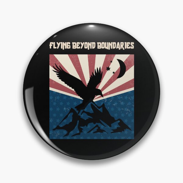 Item preview,  Flying Raven. Raven, mountains.Flying Beyond Boundaries. designed and sold by JAGA-ALIME.