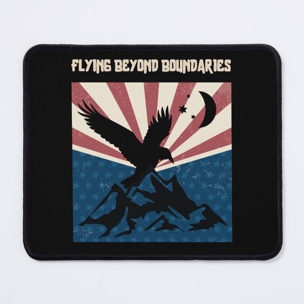 Item preview, Flying Raven. Raven, mountains.Flying Beyond Boundaries. designed and sold by JAGA-ALIME.