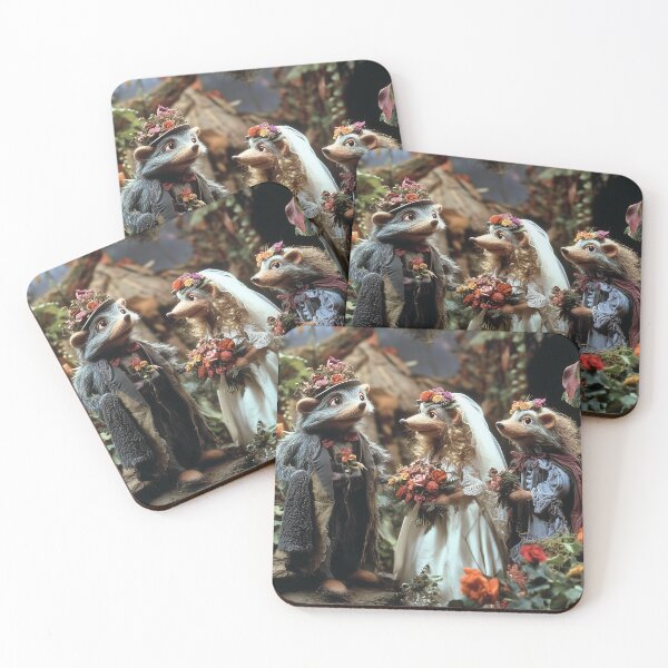 Item preview, Hedgehog Whimsical Wedding designed and sold by LonesomeKnight.