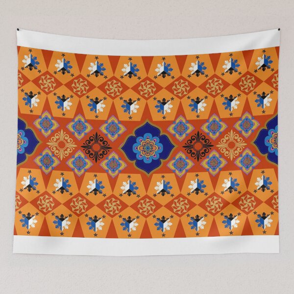 Item preview, "Modern Asian Florals" A mix of floral and geometric patterns. designed and sold by mobiza1000.