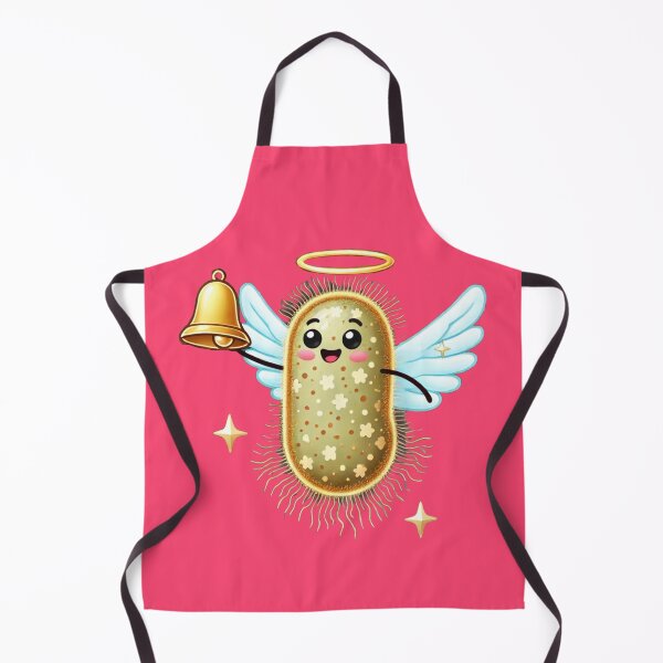 Item preview, Angelic Microbe with Golden Bell – Celestial Holiday Design designed and sold by AdoraSticks.