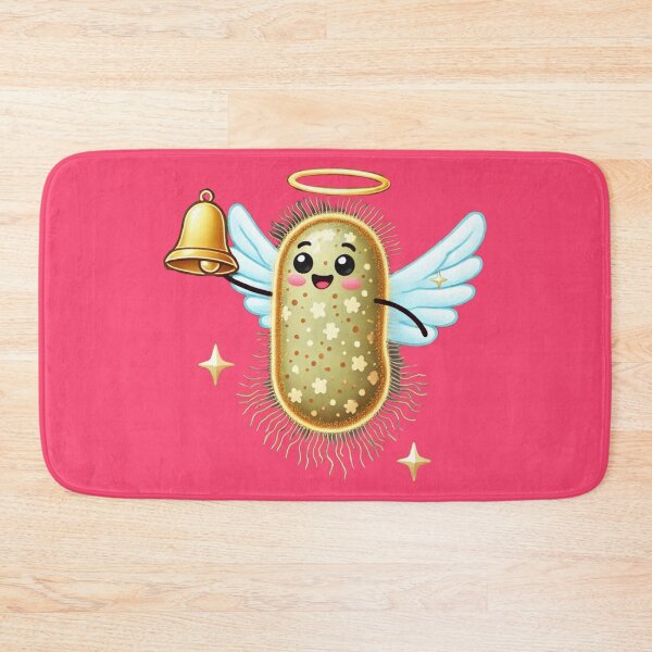 Item preview, Angelic Microbe with Golden Bell – Celestial Holiday Design designed and sold by AdoraSticks.