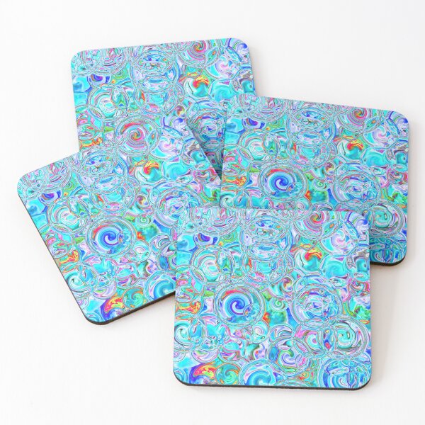 Item preview, Teal & Red Hydrangea Fractal Circles designed and sold by SXW Designs.