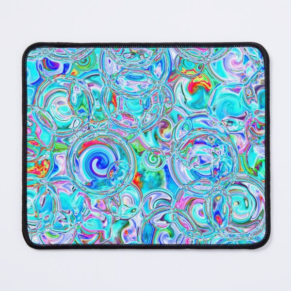 Item preview, Teal & Red Hydrangea Fractal Circles designed and sold by SXW Designs.