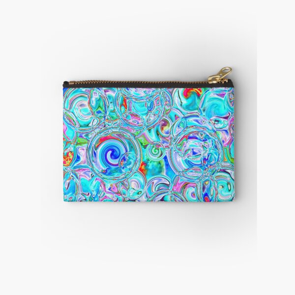 Item preview, Teal & Red Hydrangea Fractal Circles designed and sold by SXW Designs.