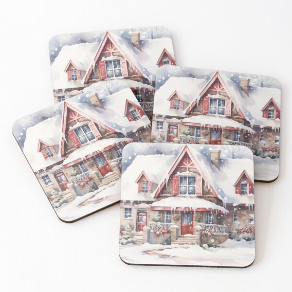 Item preview, Festive Winter Cottage designed and sold by sheprint.