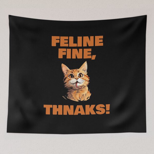 Item preview, Feline Fine Thanks designed and sold by 87-Aesthetics.