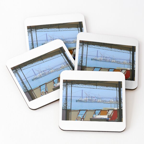 Item preview, lunch by the river. Lisbon. Portugal designed and sold by Tereza Pilar  Art.