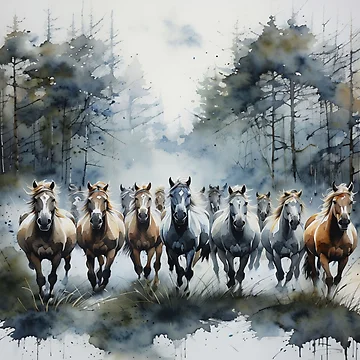 Artwork thumbnail, Cheval by Collection de trésors