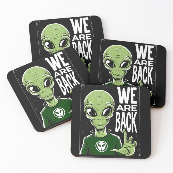 Item preview, 70s Rock Alien – Retro Style "WE ARE BACK" Space Alien Design designed and sold by paulo silveira.
