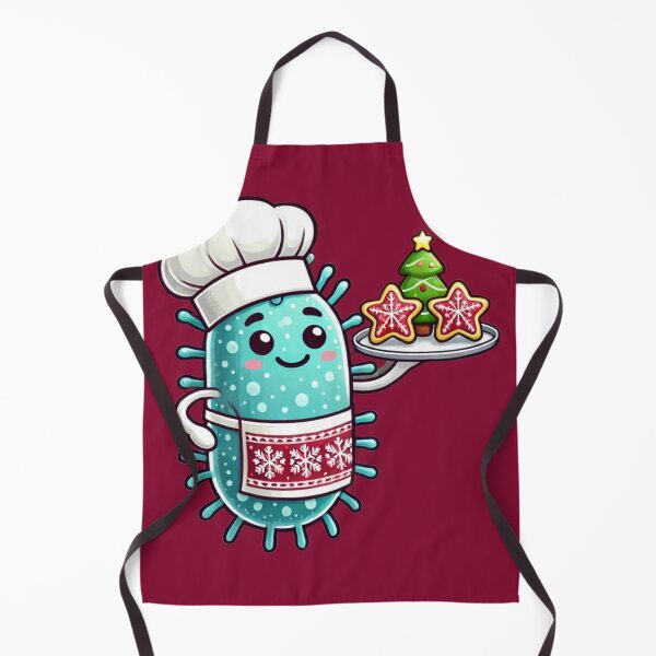 Item preview, Holiday Baker Microbe with Cookie Tray – Festive Cooking Design designed and sold by AdoraSticks.