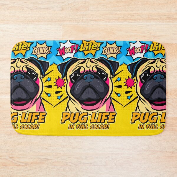 Item preview, Adorable Pug Comic Art Full Color Fun designed and sold by Cute-Cuddles.