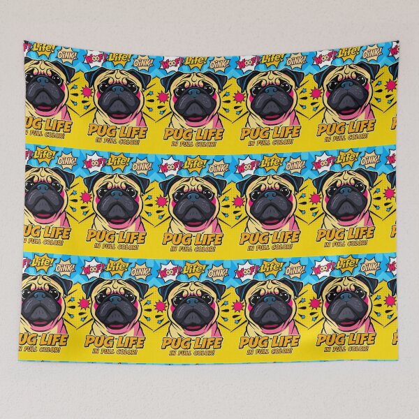 Item preview, Adorable Pug Comic Art Full Color Fun designed and sold by Cute-Cuddles.