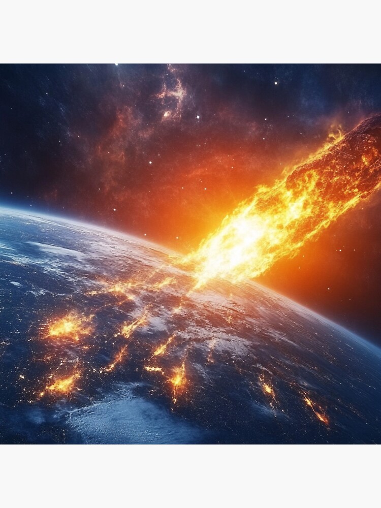 Thumbnail 3 of 3, Pin, Asteroid Impact designed and sold by Patricks-Art.
