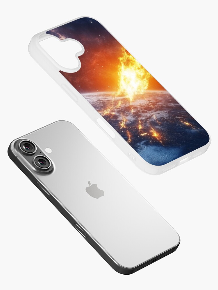 Thumbnail 2 of 5, iPhone Case, Asteroid Impact designed and sold by Patricks-Art.