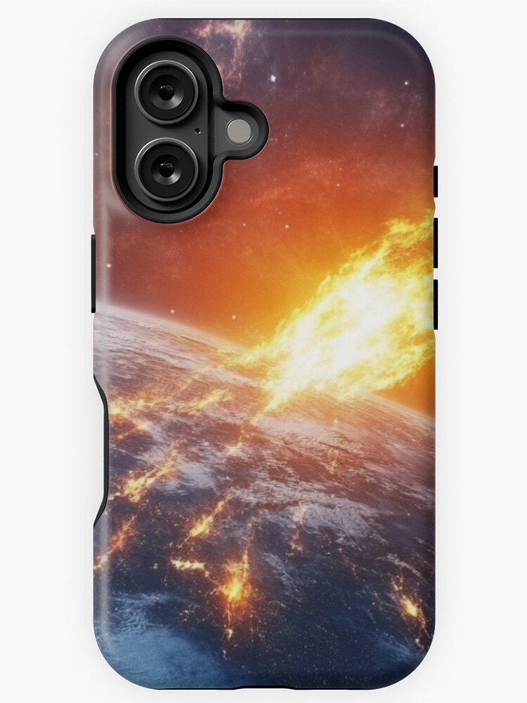 Thumbnail 1 of 4, iPhone Case, Asteroid Impact designed and sold by Patricks-Art.