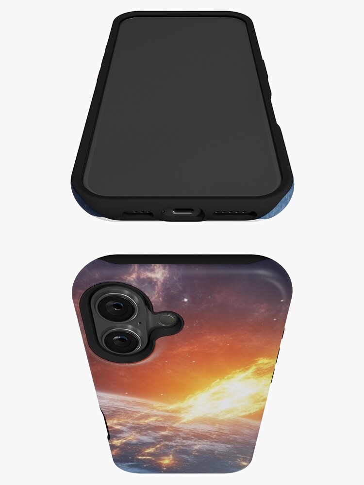 Thumbnail 3 of 4, iPhone Case, Asteroid Impact designed and sold by Patricks-Art.