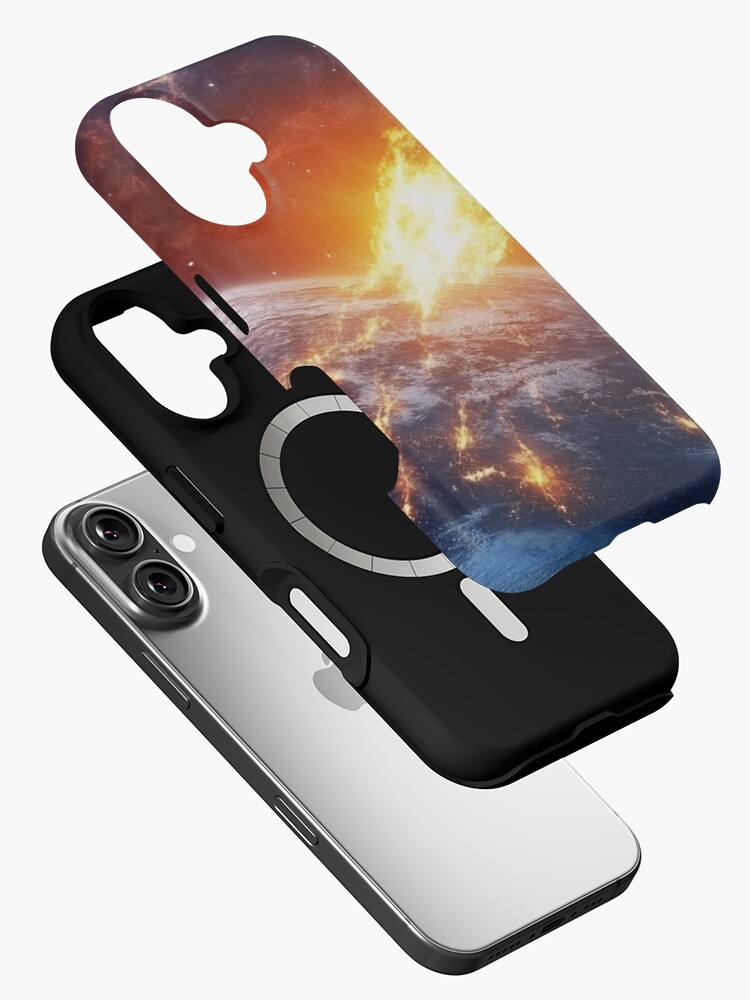 Thumbnail 2 of 4, iPhone Case, Asteroid Impact designed and sold by Patricks-Art.