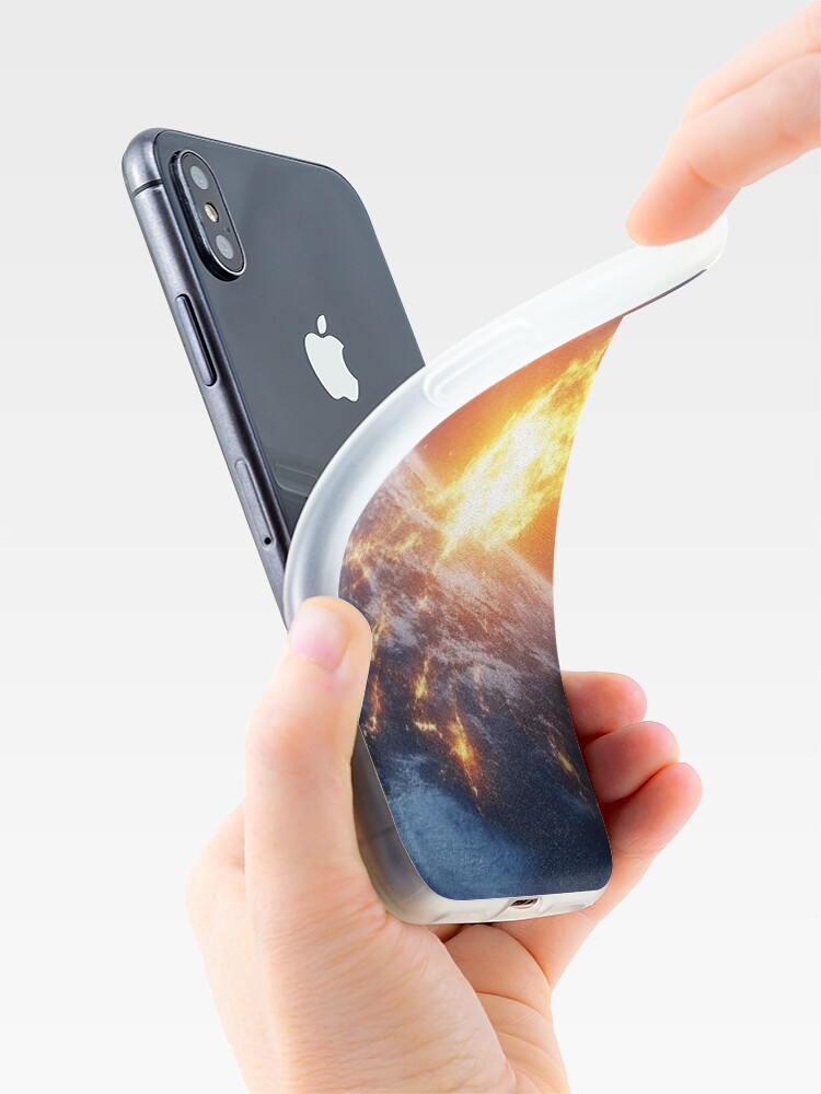 Thumbnail 4 of 5, iPhone Case, Asteroid Impact designed and sold by Patricks-Art.