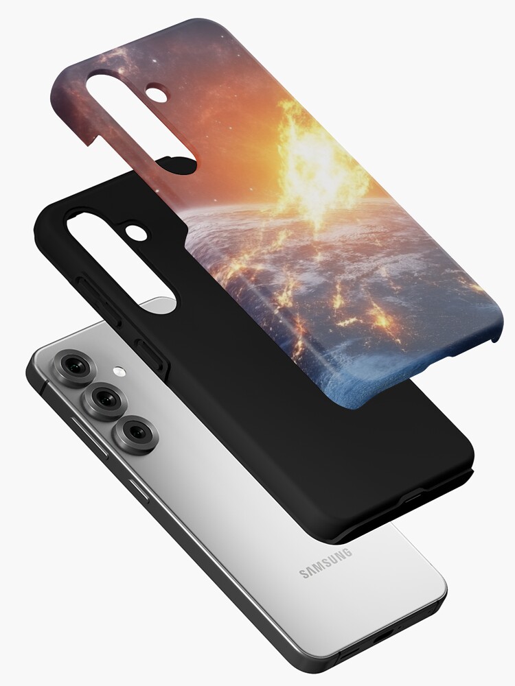 Thumbnail 2 of 4, Samsung Galaxy Phone Case, Asteroid Impact designed and sold by Patricks-Art.