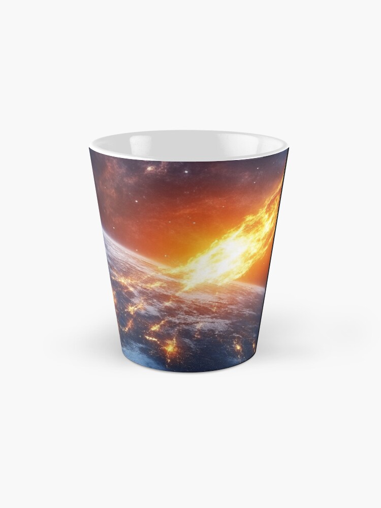 Thumbnail 2 of 4, Coffee Mug, Asteroid Impact designed and sold by Patricks-Art.